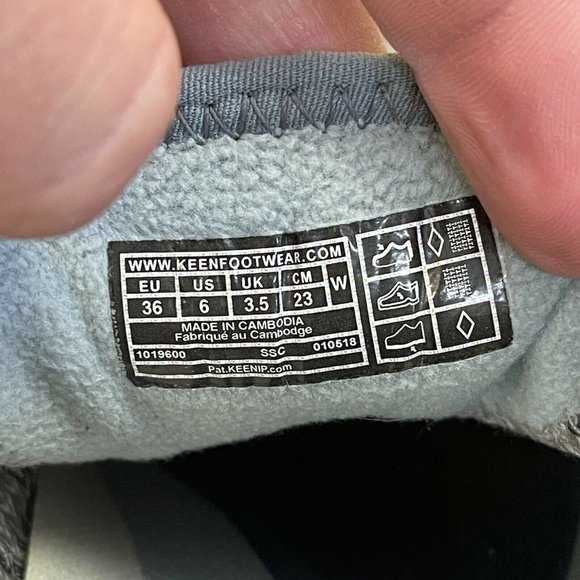 KEEN Womens Terra Moc Waterproof Hiking Slip On Clog Shoes Gray 1019600 Sz 6 NEW - Picture 9 of 11